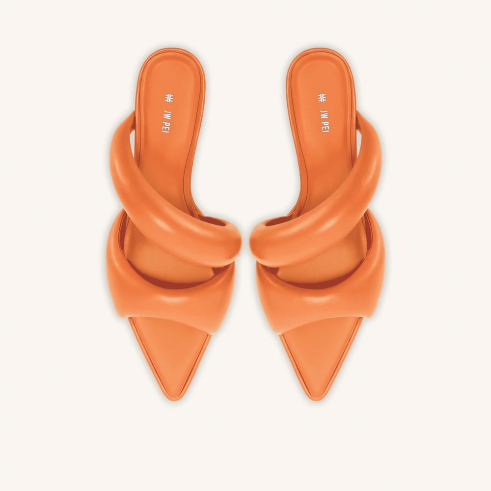 Jw pei Sara Mule tangerine sandals shoe